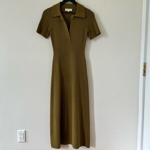 strapless open back dress Bohemian Olive Green Bridesmaid Dresses Mermaid Stretch Satin Ruched S main image 1
